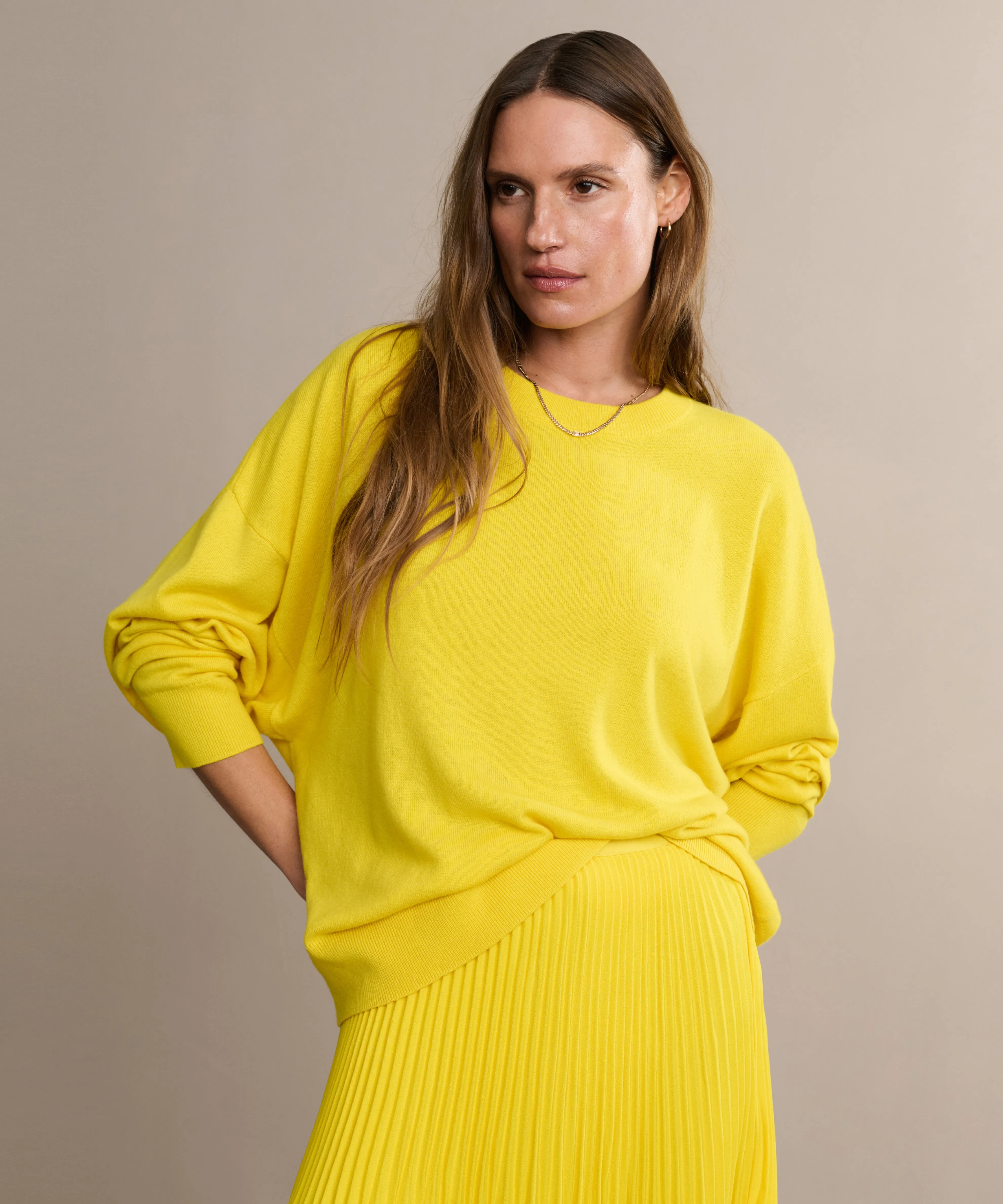 Cashmere Marina Crewneck sold by Jenni Kayne