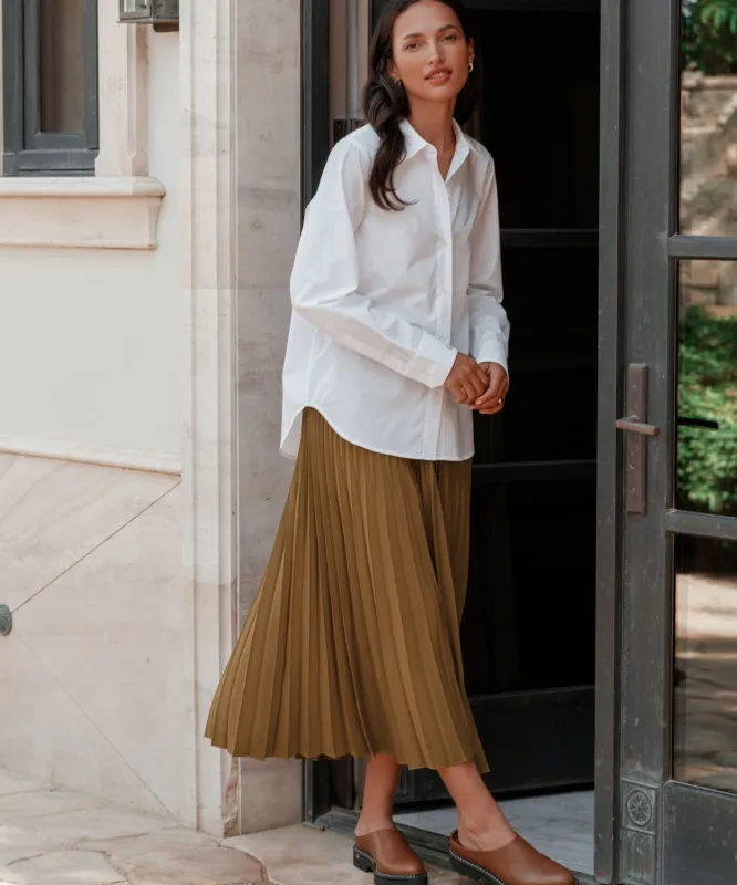 Pleated Skirt sold by Jenni Kayne