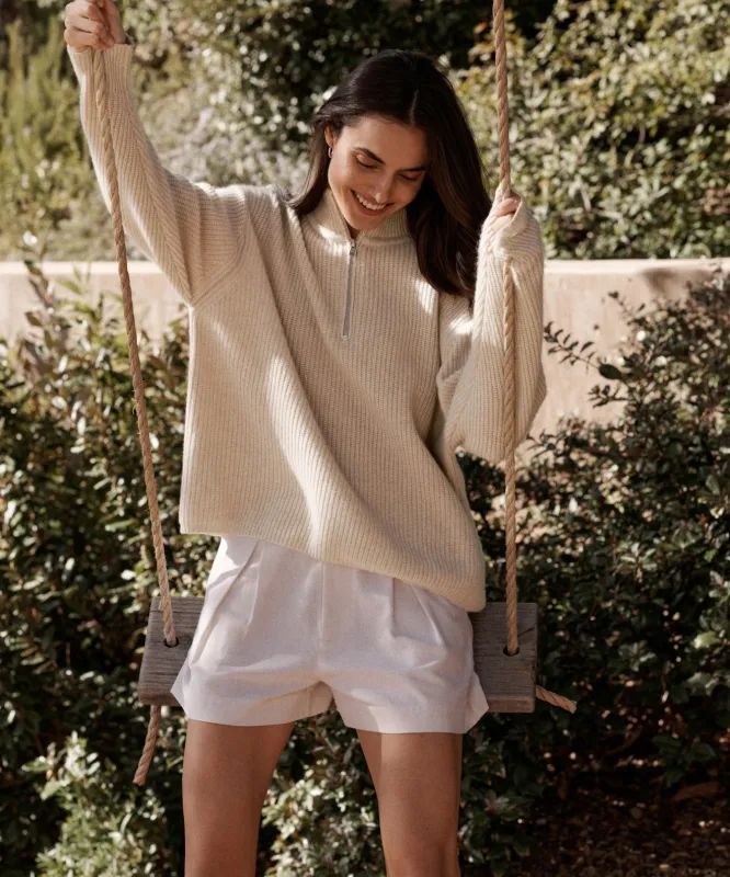 Cashmere Half Zip sold by Jenni Kayne