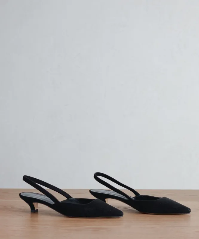 Suede Kitten Heel sold by Jenni Kayne