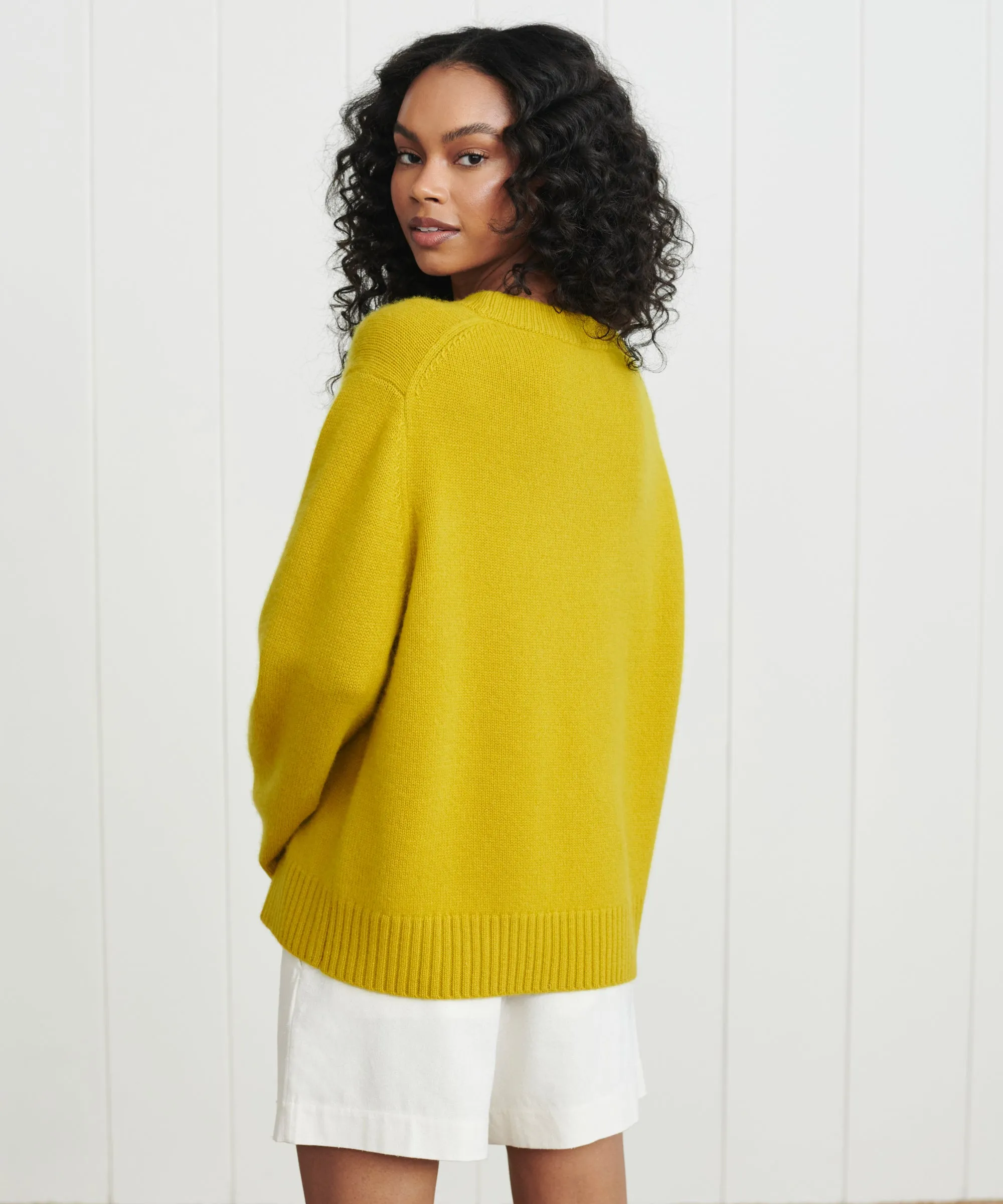 Cashmere Oversized Crewneck sold by Jenni Kayne product image thumbnail 4