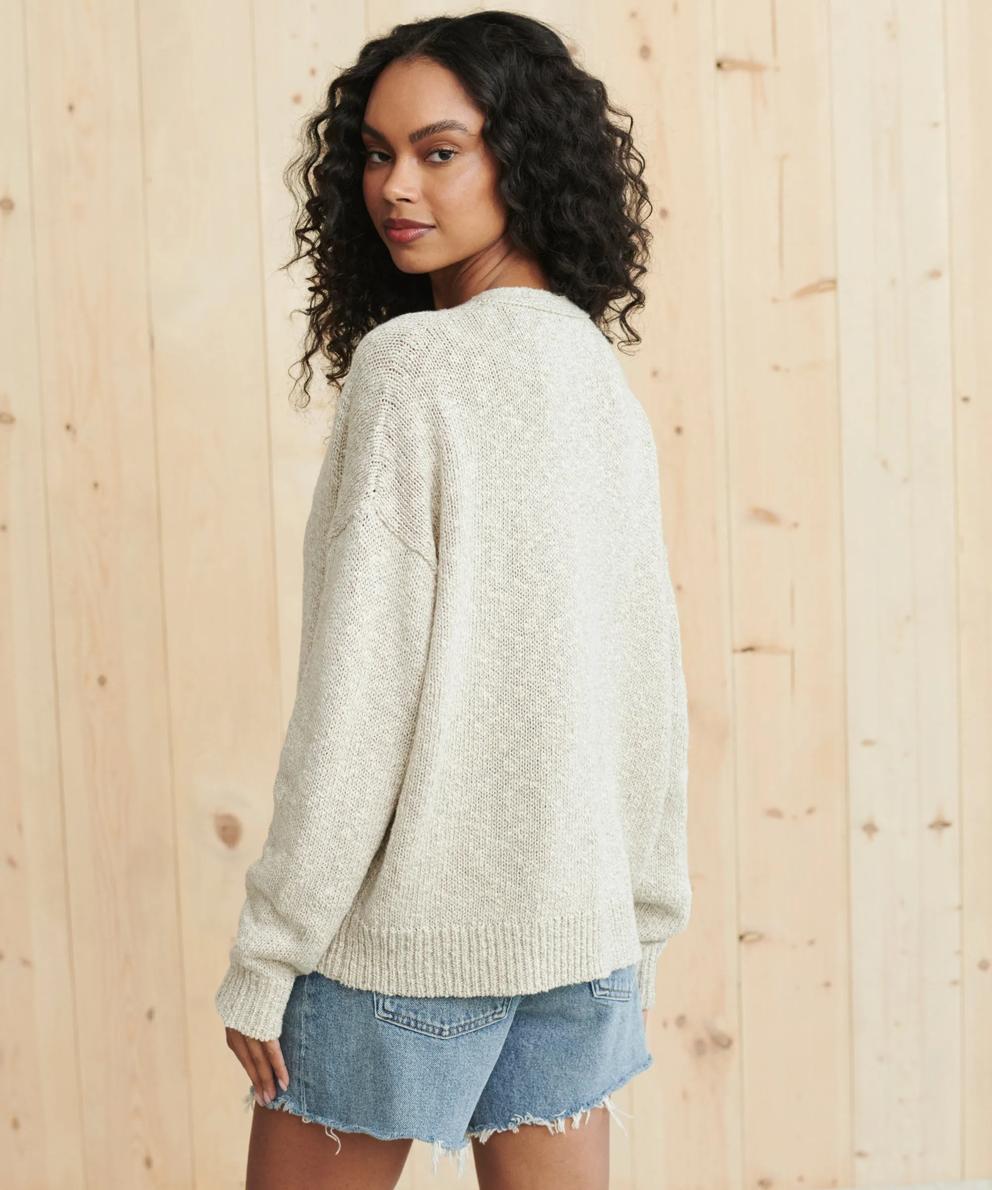 Cropped Cocoon Cardigan sold by Jenni Kayne product image thumbnail 4