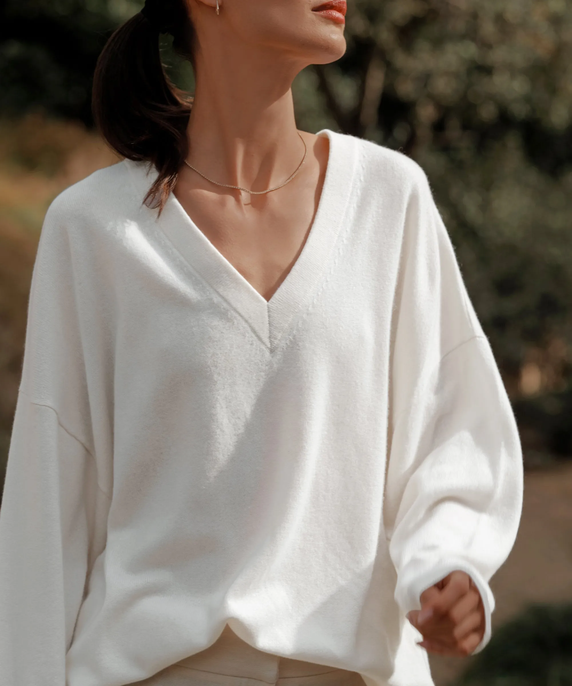 Charlie V-Neck Sweater sold by Jenni Kayne