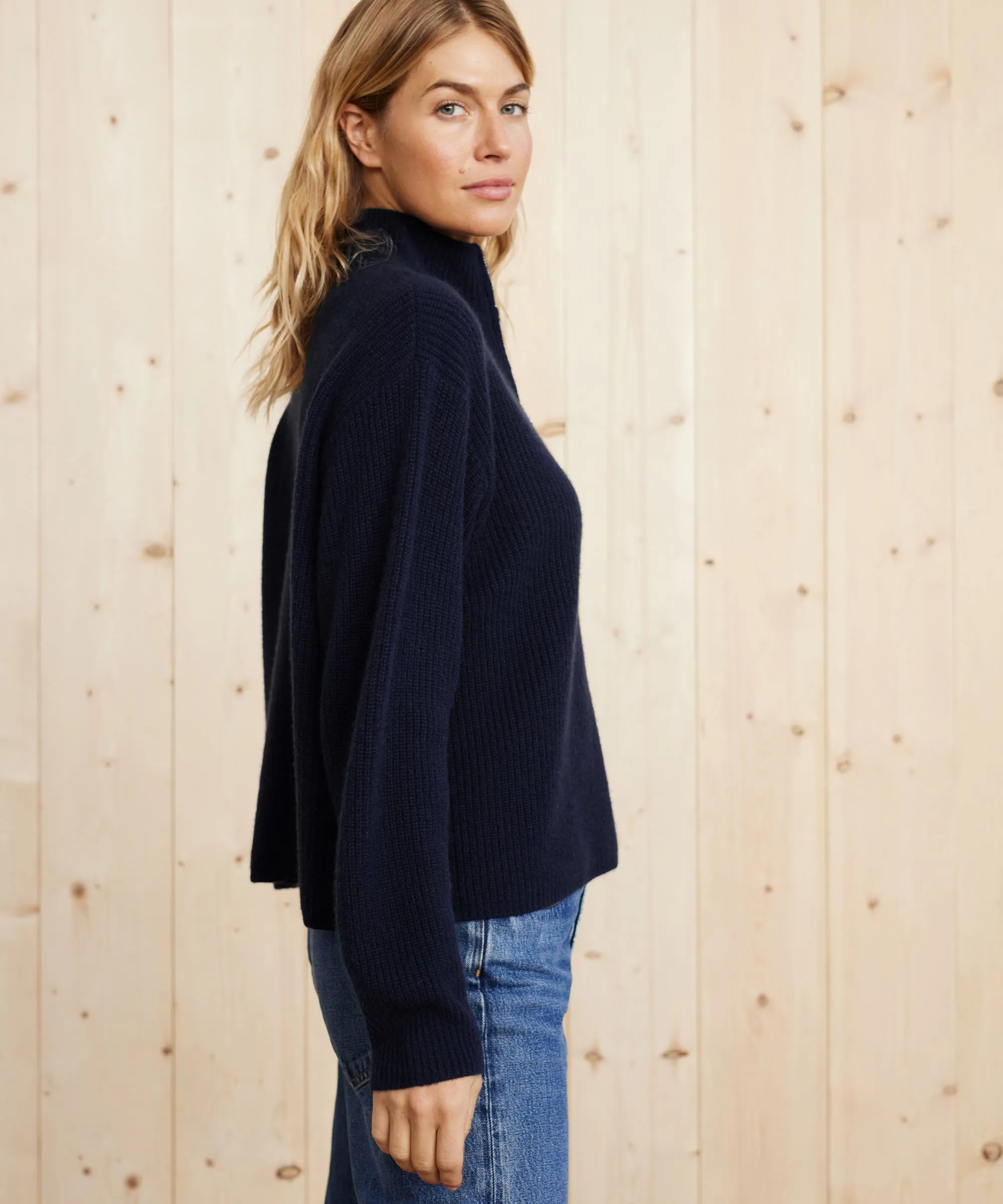 Cashmere Half Zip sold by Jenni Kayne product image thumbnail 3