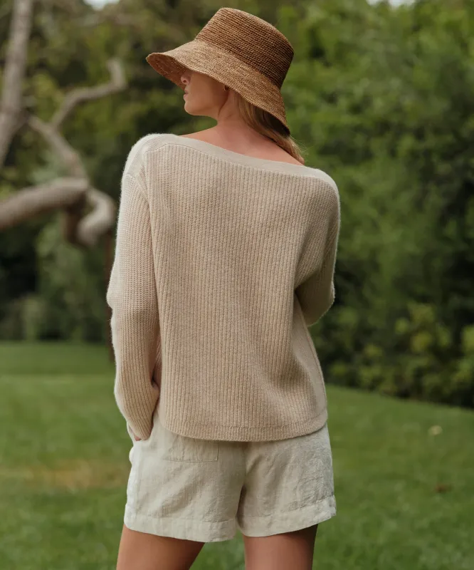 Cashmere Boatneck Sweater sold by Jenni Kayne