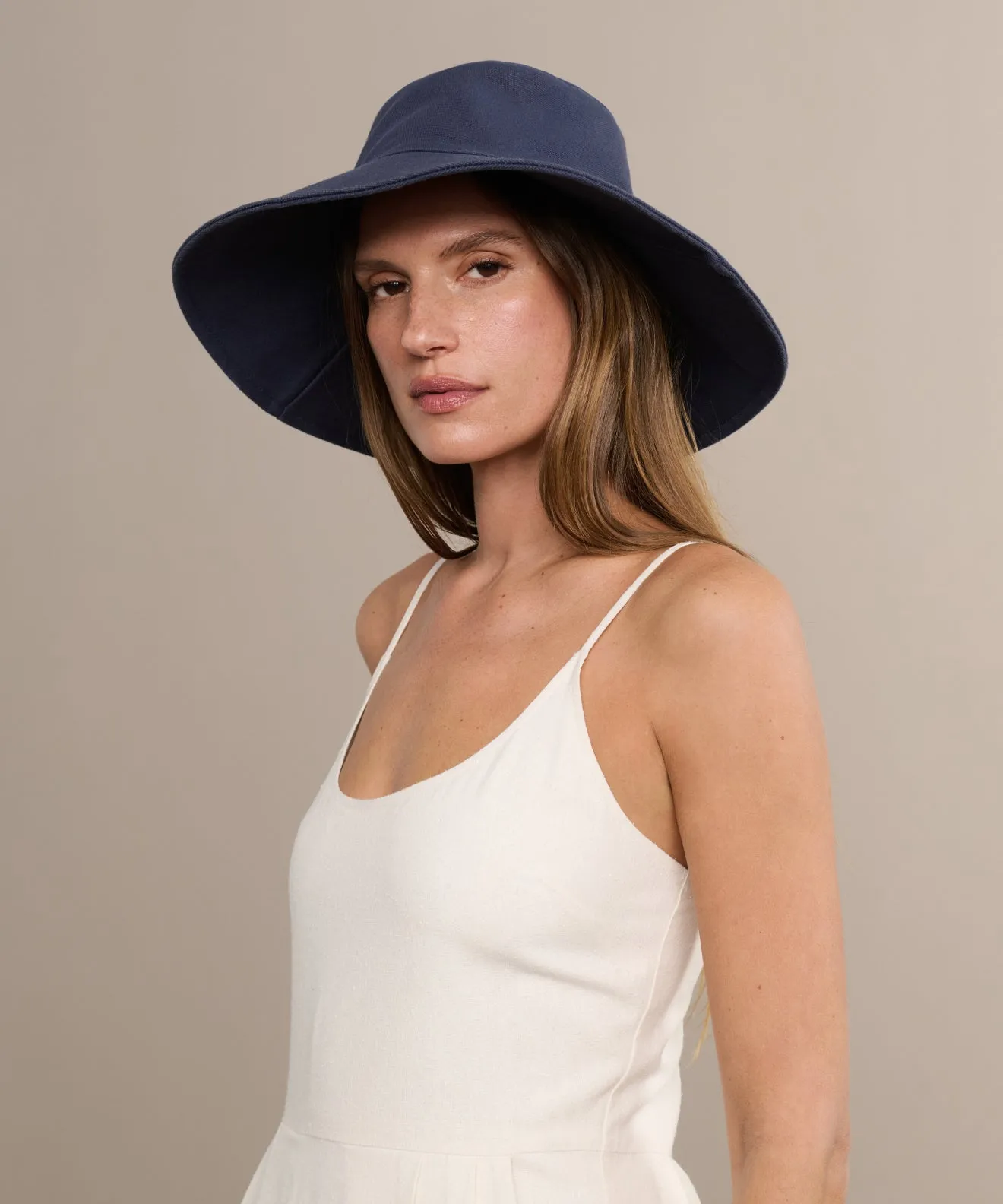 Cotton Canvas Sun Hat sold by Jenni Kayne product image thumbnail 4