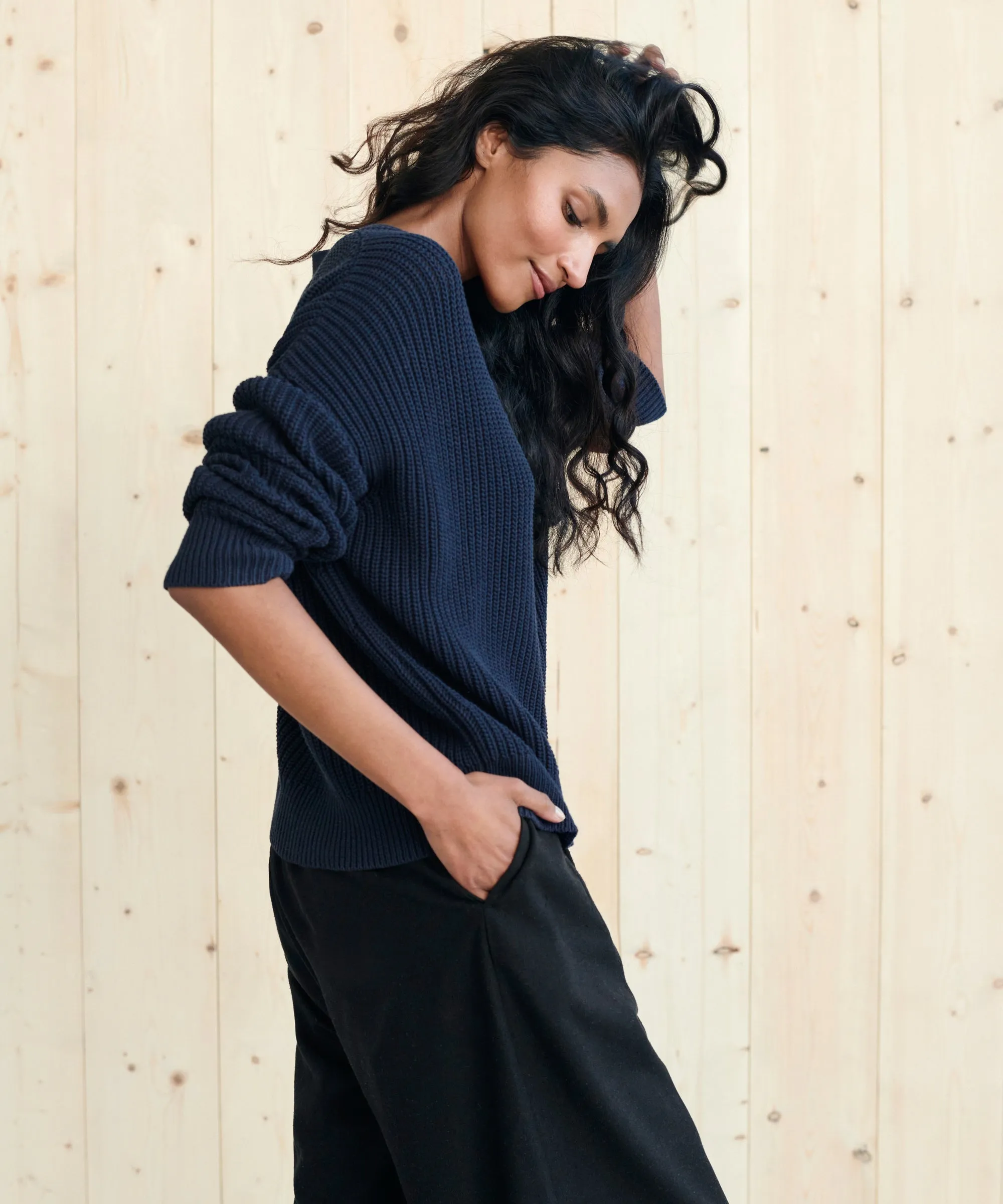 Cropped Cotton Cocoon Cardigan sold by Jenni Kayne product image thumbnail 3