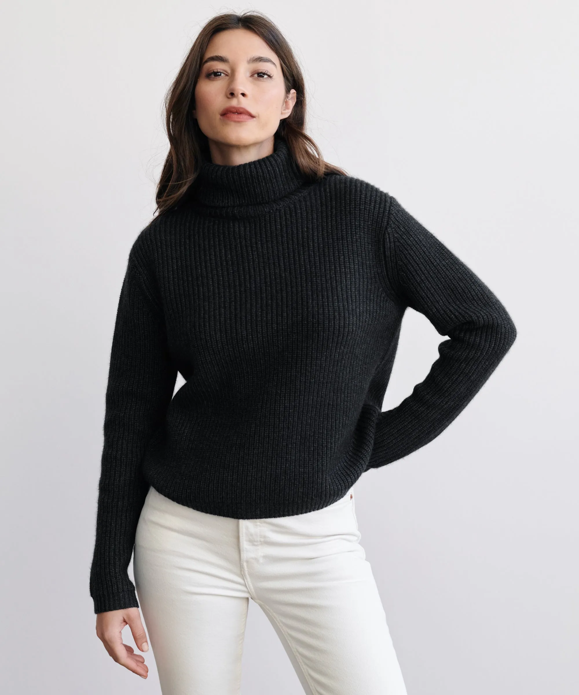 Cropped Turtleneck sold by Jenni Kayne