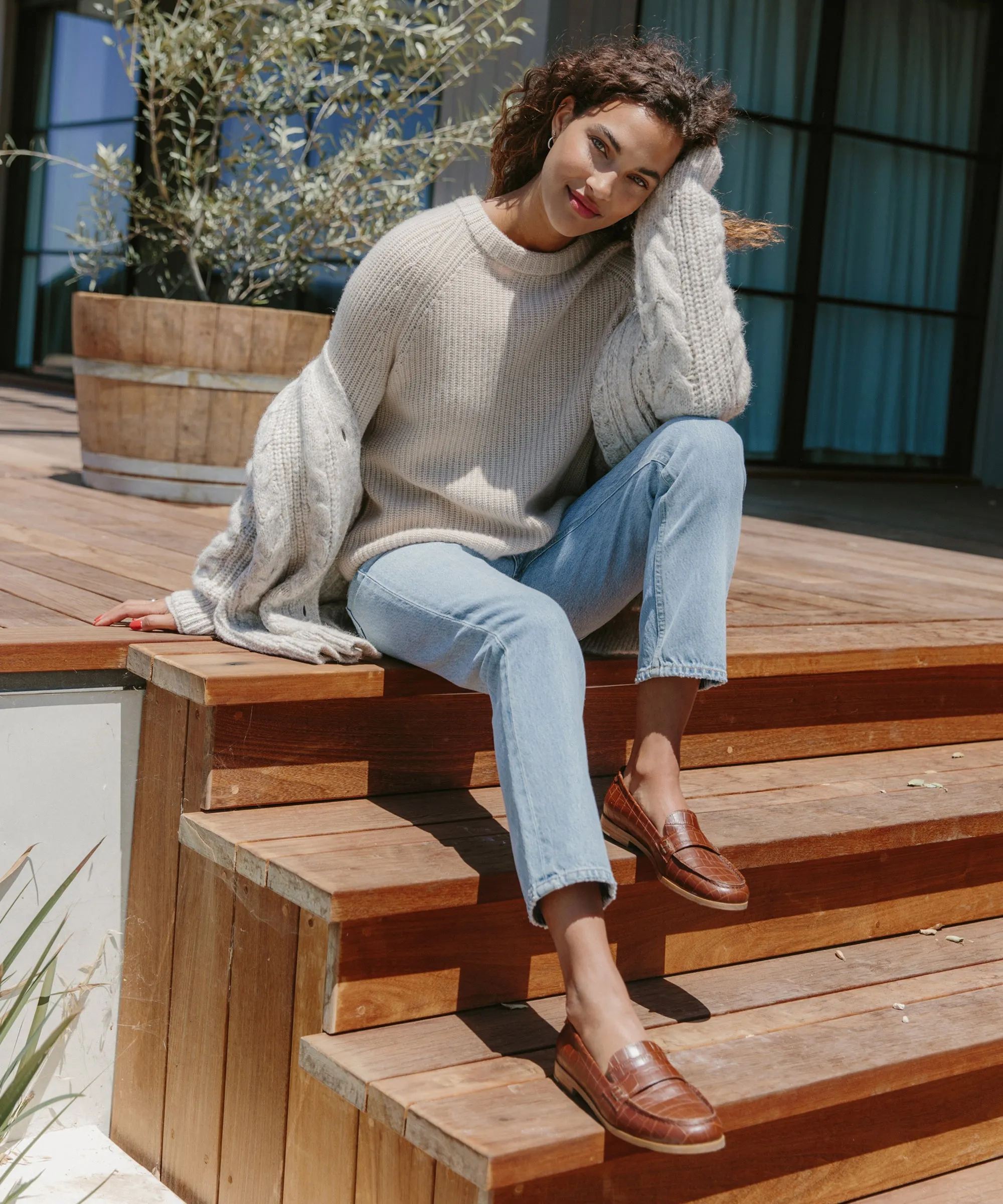 Croc Embossed Loafer sold by Jenni Kayne product image thumbnail 4