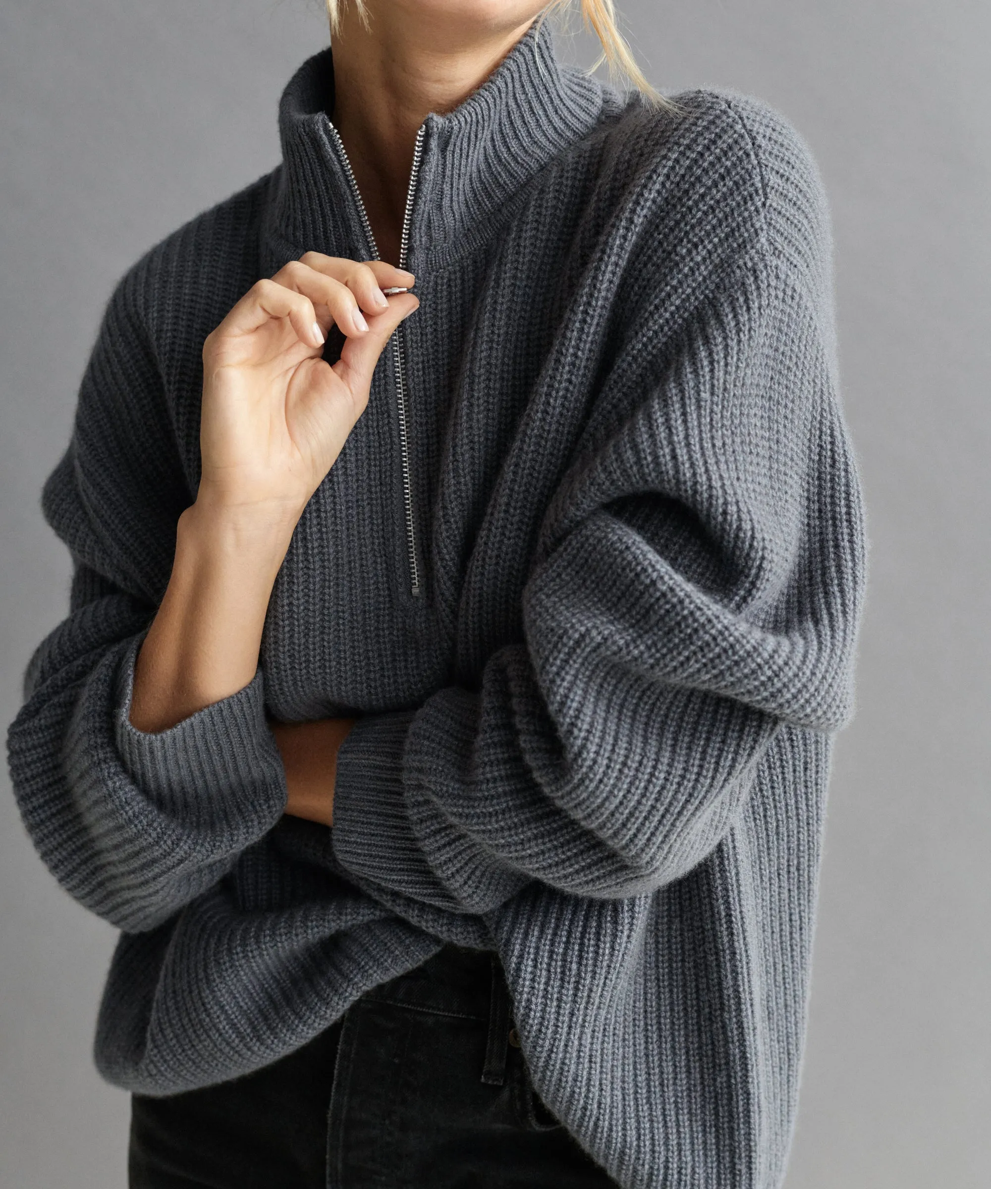 Cashmere Half Zip sold by Jenni Kayne product image thumbnail 2