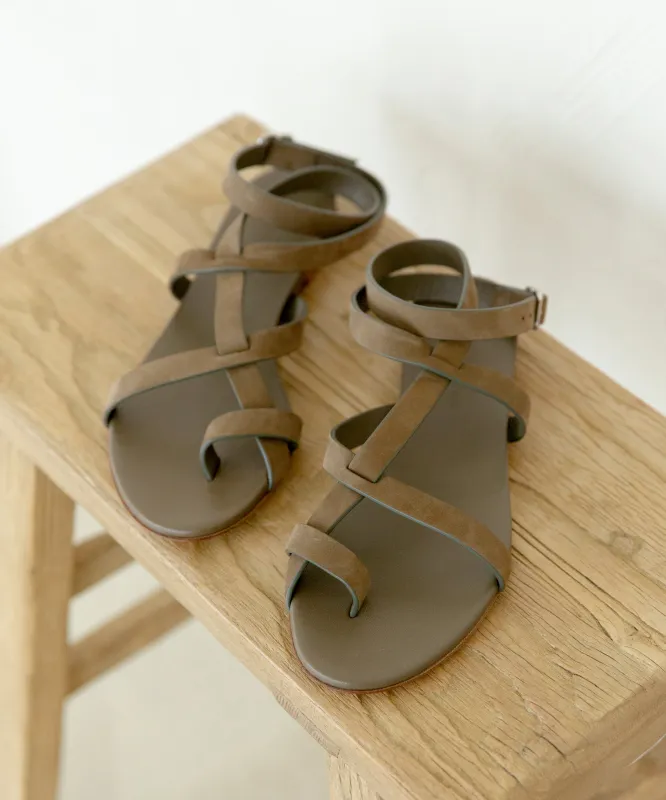 Oiled Leather Strappy Sandal sold by Jenni Kayne