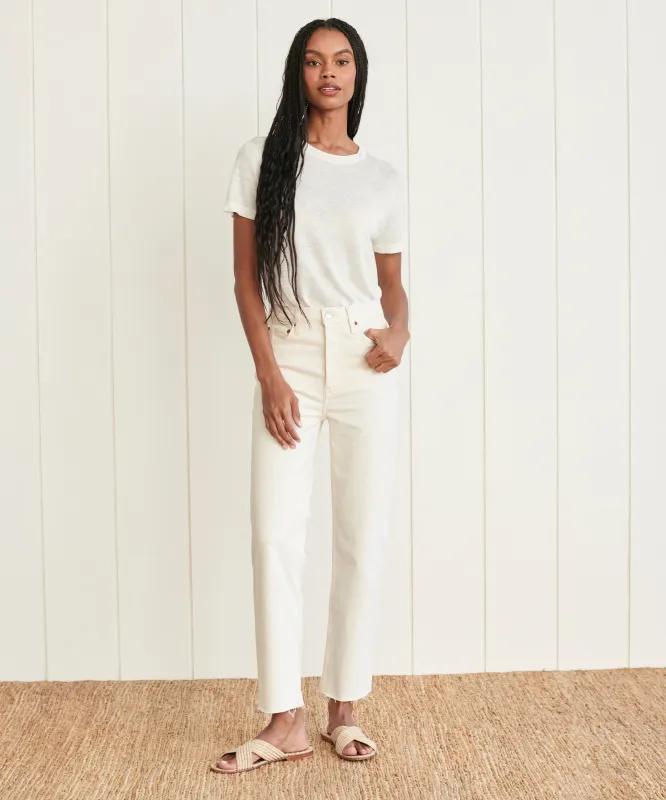 High Rise Stove Pipe Jean sold by Jenni Kayne