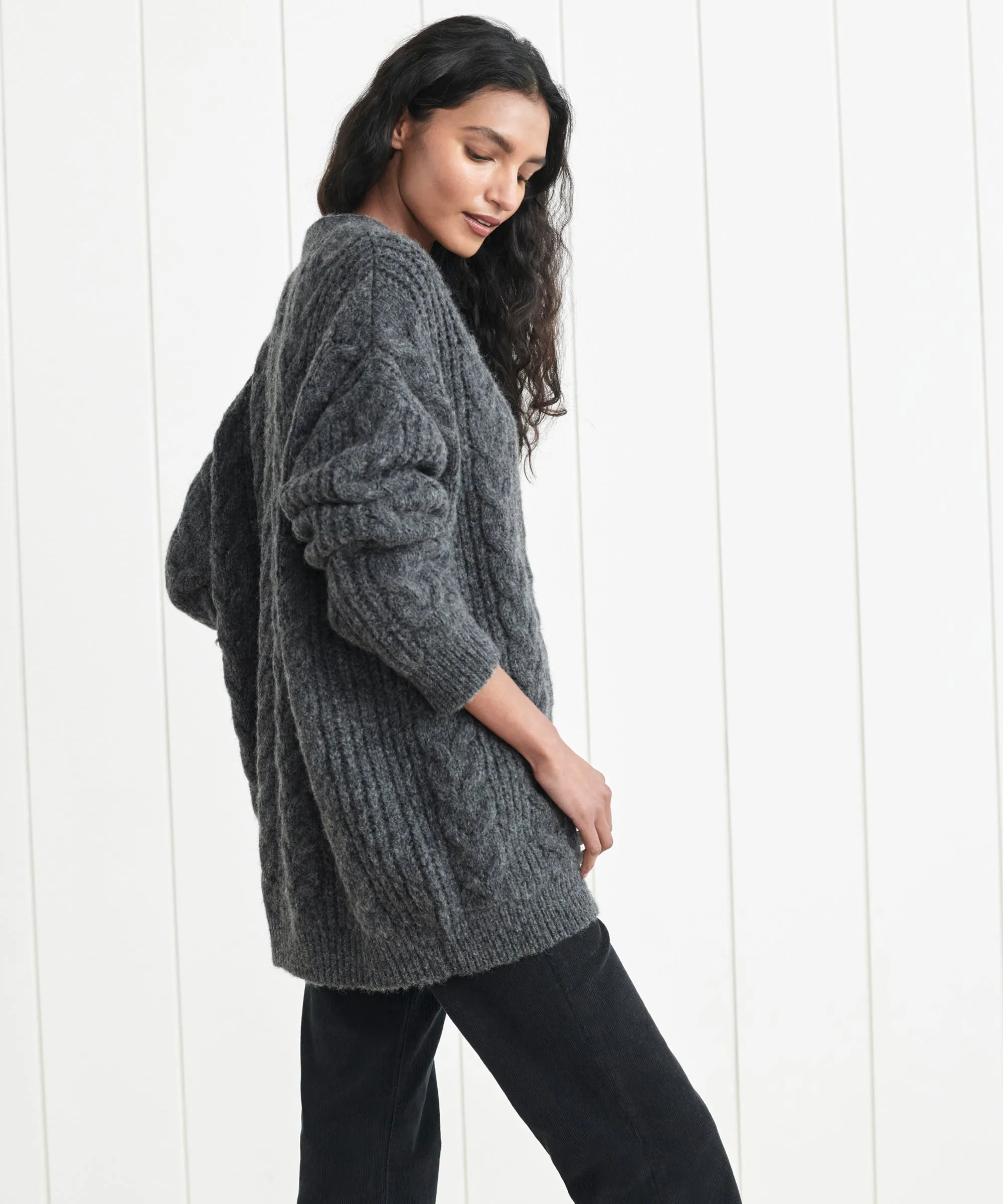 Cable Cocoon Cardigan sold by Jenni Kayne product image thumbnail 3