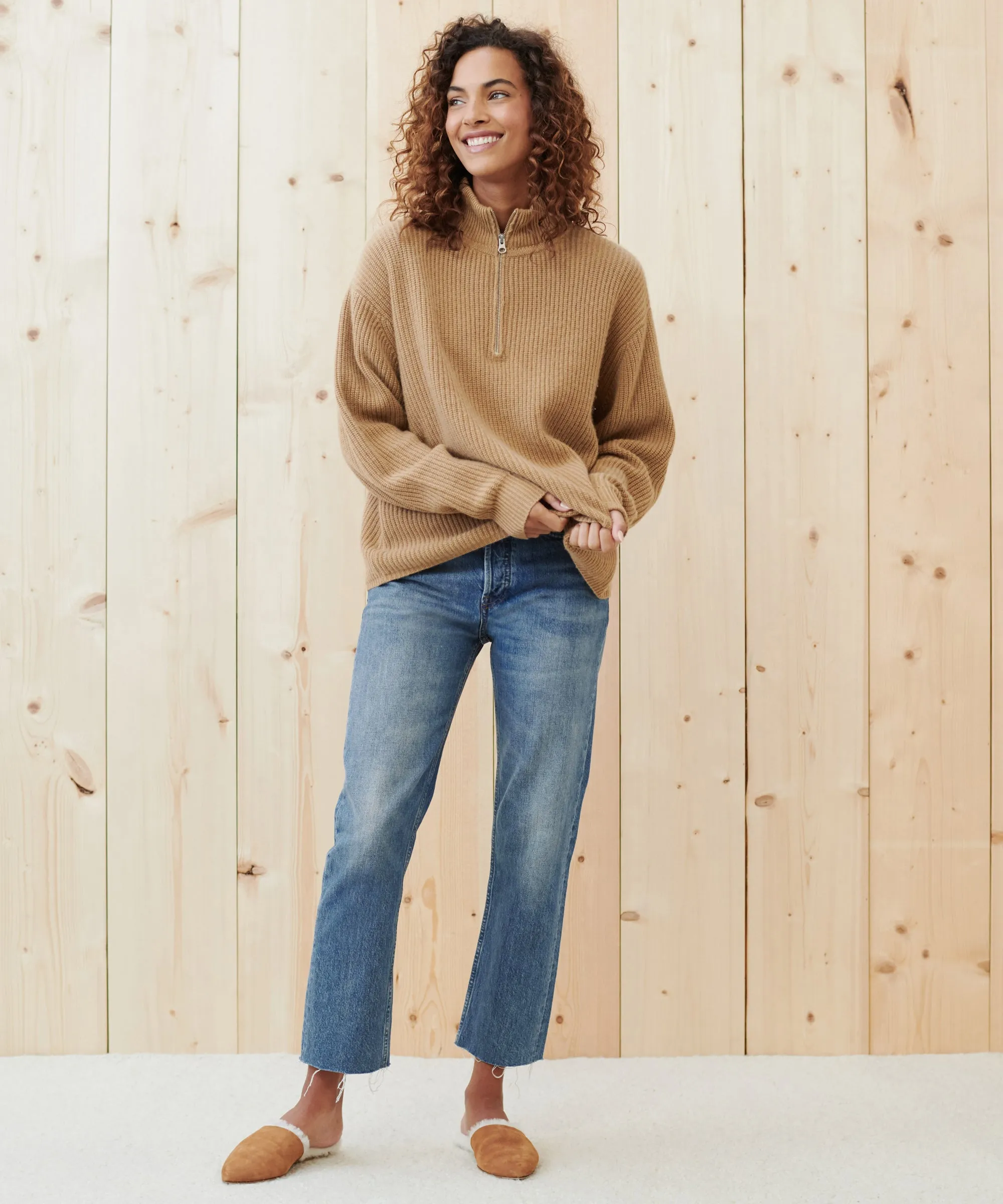 Cashmere Half Zip sold by Jenni Kayne product image thumbnail 3