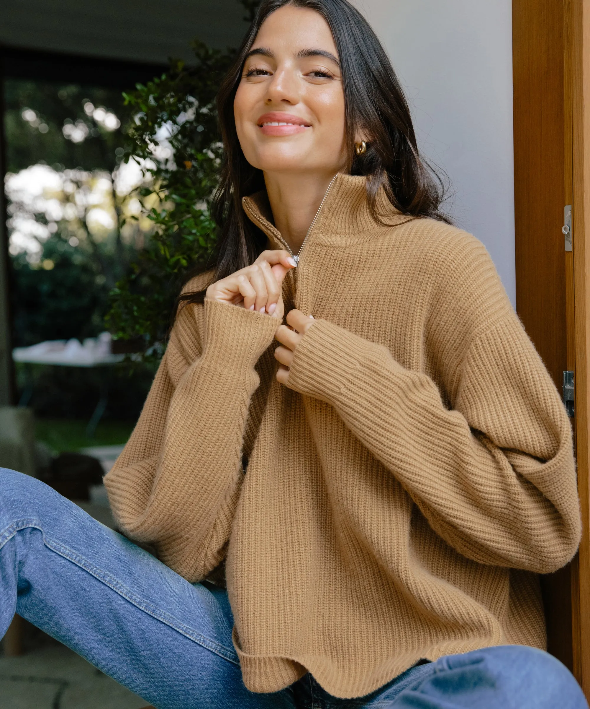 Cashmere Half Zip sold by Jenni Kayne product image thumbnail 2