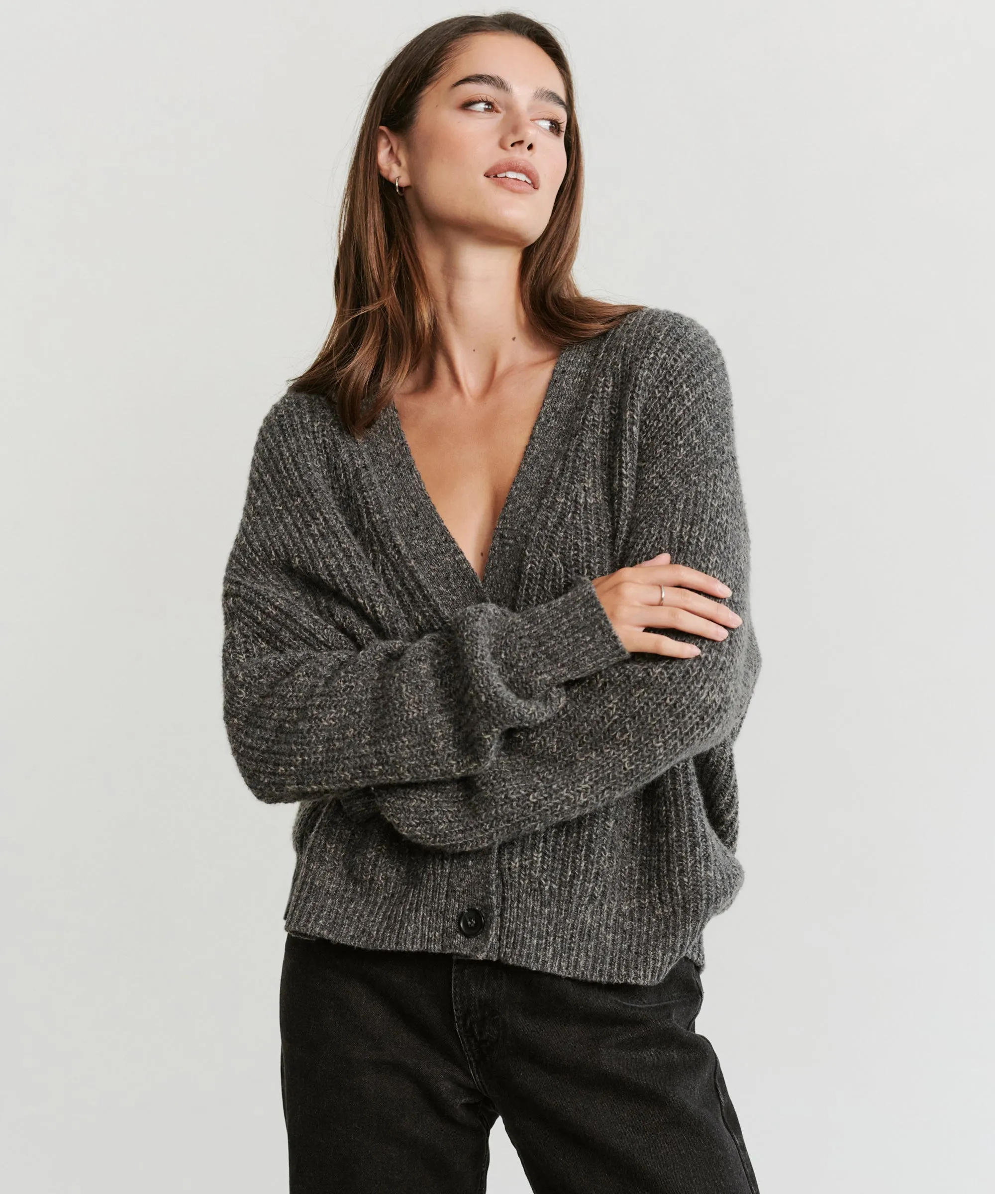 Cropped Cashmere Cocoon Cardigan sold by Jenni Kayne product image thumbnail 2