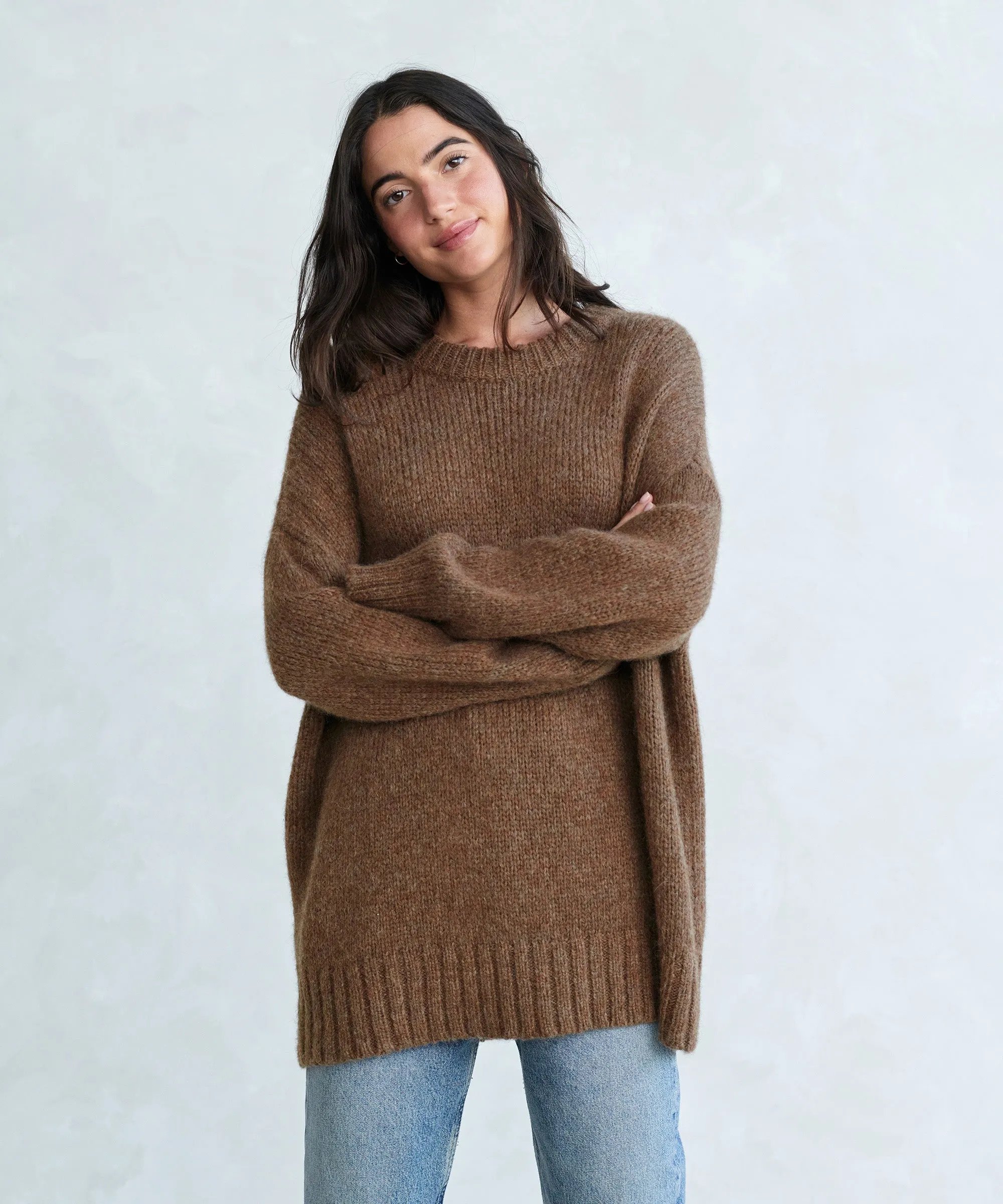 Alpaca Cocoon Crewneck sold by Jenni Kayne