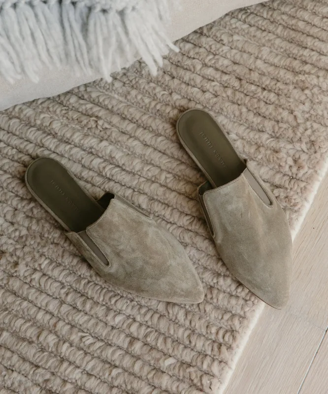 Oiled Leather Mule made by Jenni Kayne