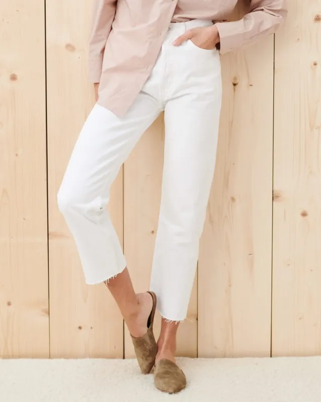 High Rise Stovepipe Jean sold by Jenni Kayne