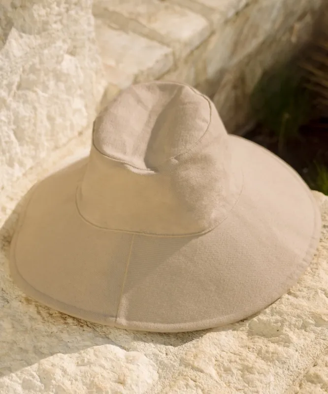 Cotton Canvas Sun Hat sold by Jenni Kayne
