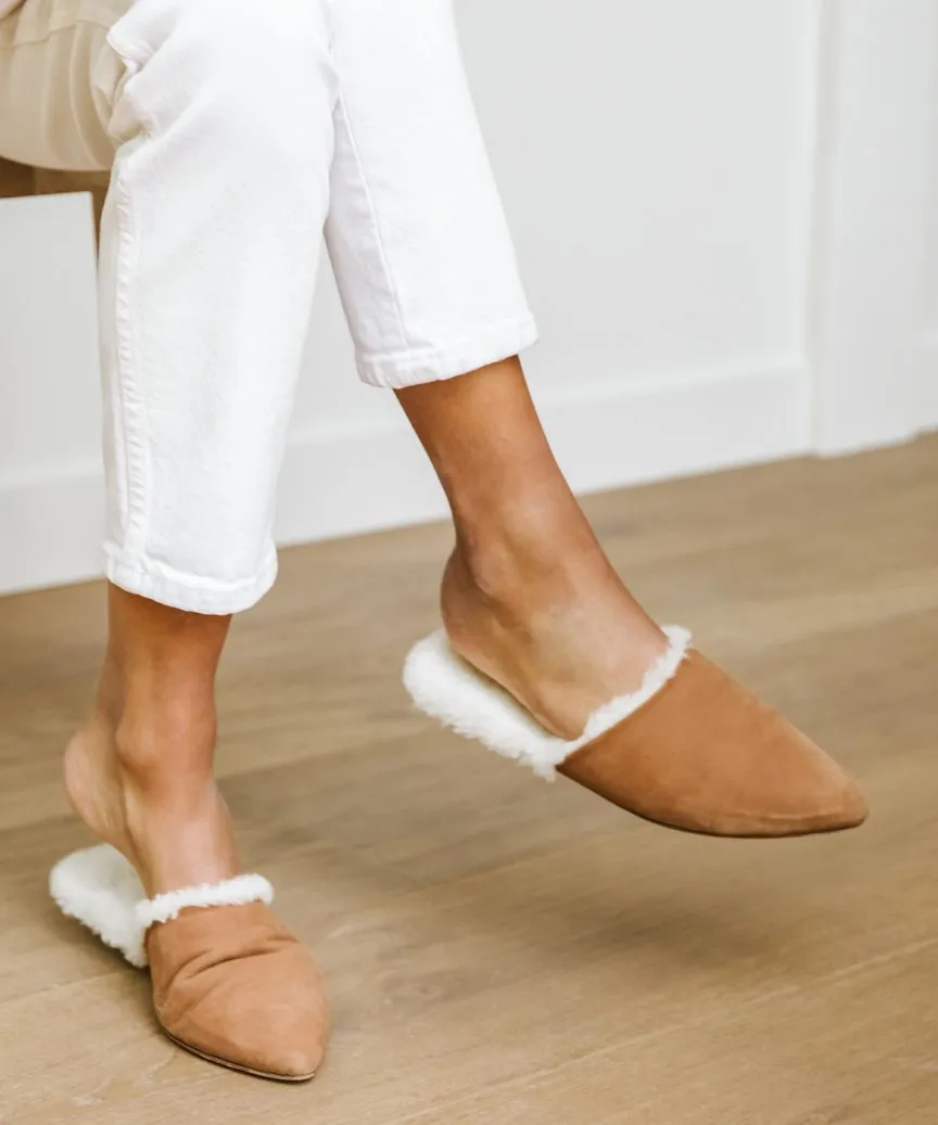 Shearling-Lined Mule sold by Jenni Kayne