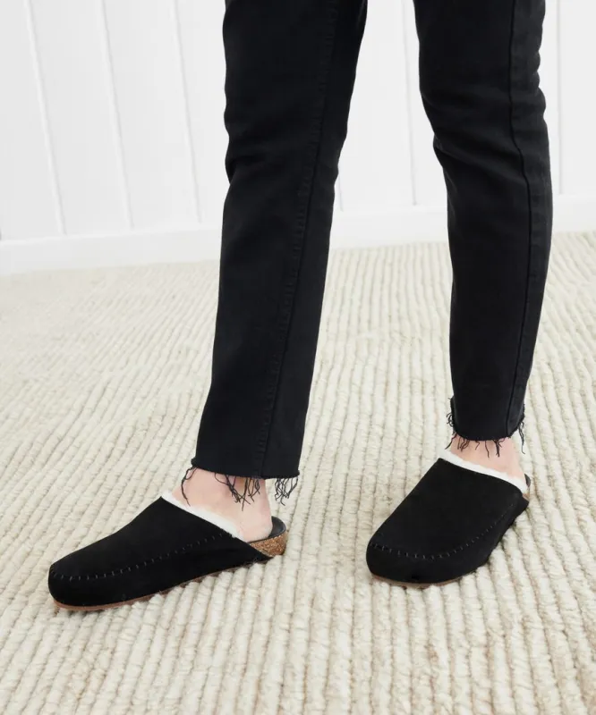 Shearling-Lined Moc Clog sold by Jenni Kayne