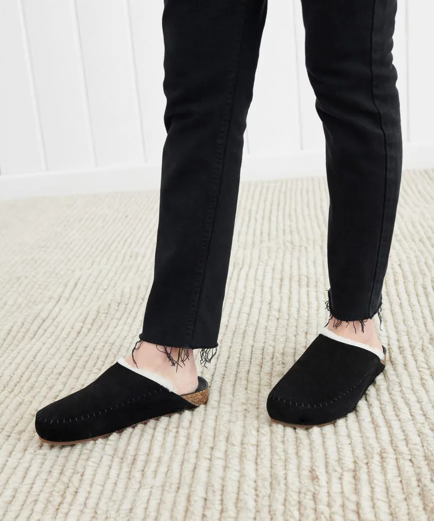 Shearling-Lined Moc Clog sold by Jenni Kayne