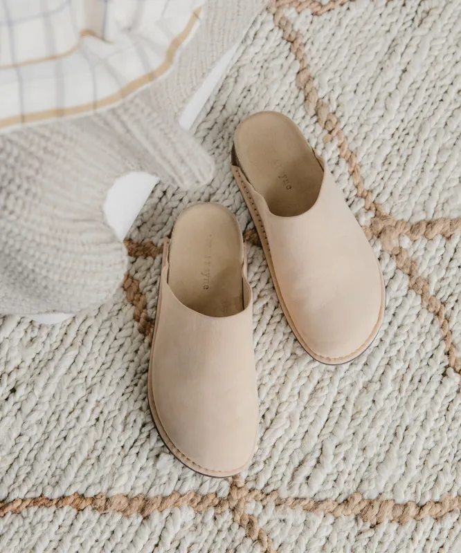 Oiled Leather Moc Clog sold by Jenni Kayne