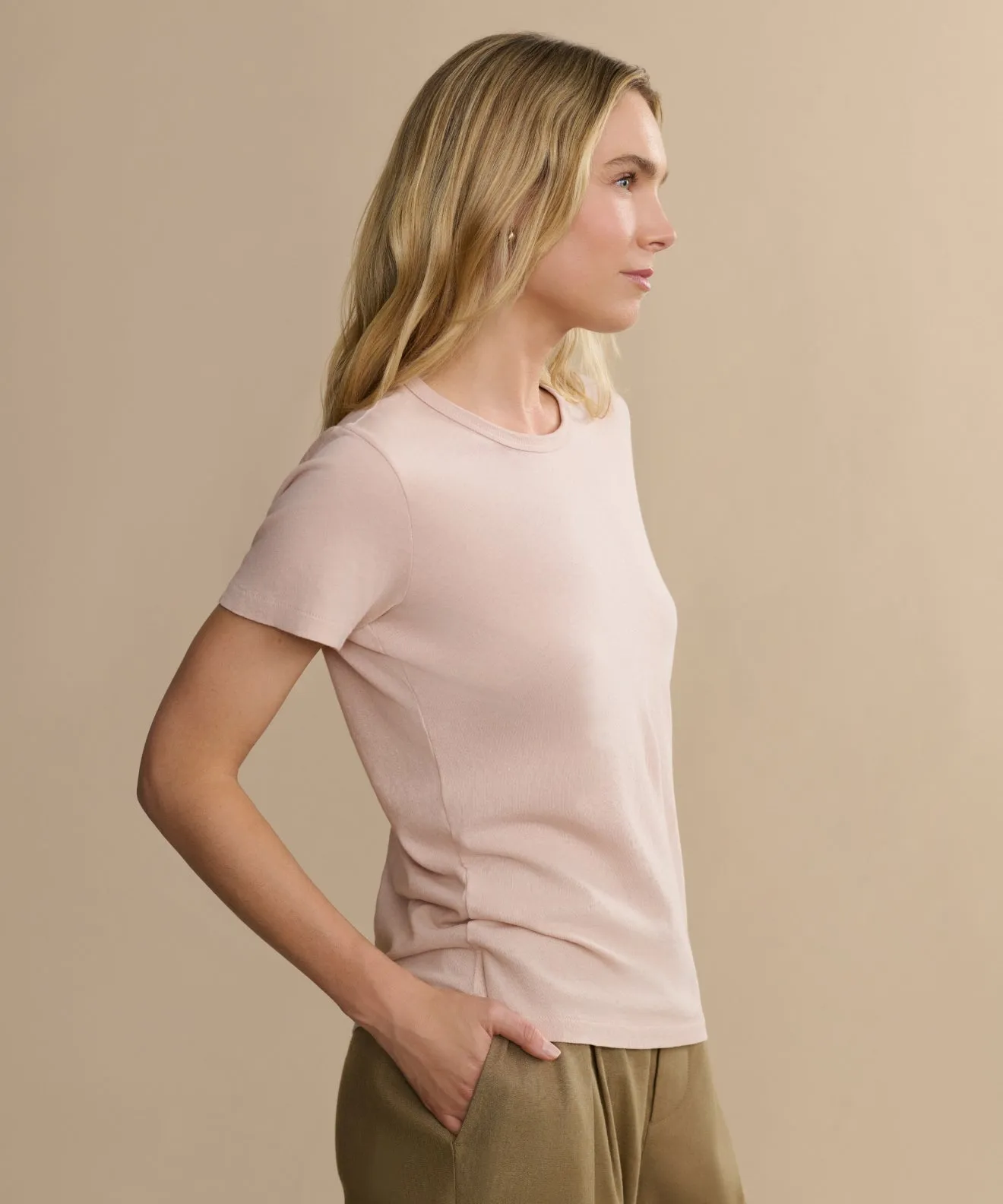 Cotton Slim Tee sold by Jenni Kayne product image thumbnail 4