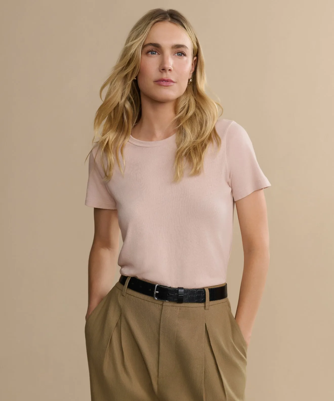 Cotton Slim Tee sold by Jenni Kayne product image thumbnail 3