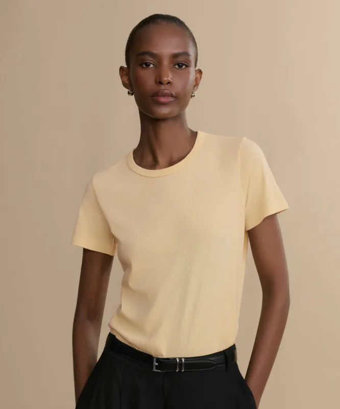 Cotton Slim Tee sold by Jenni Kayne