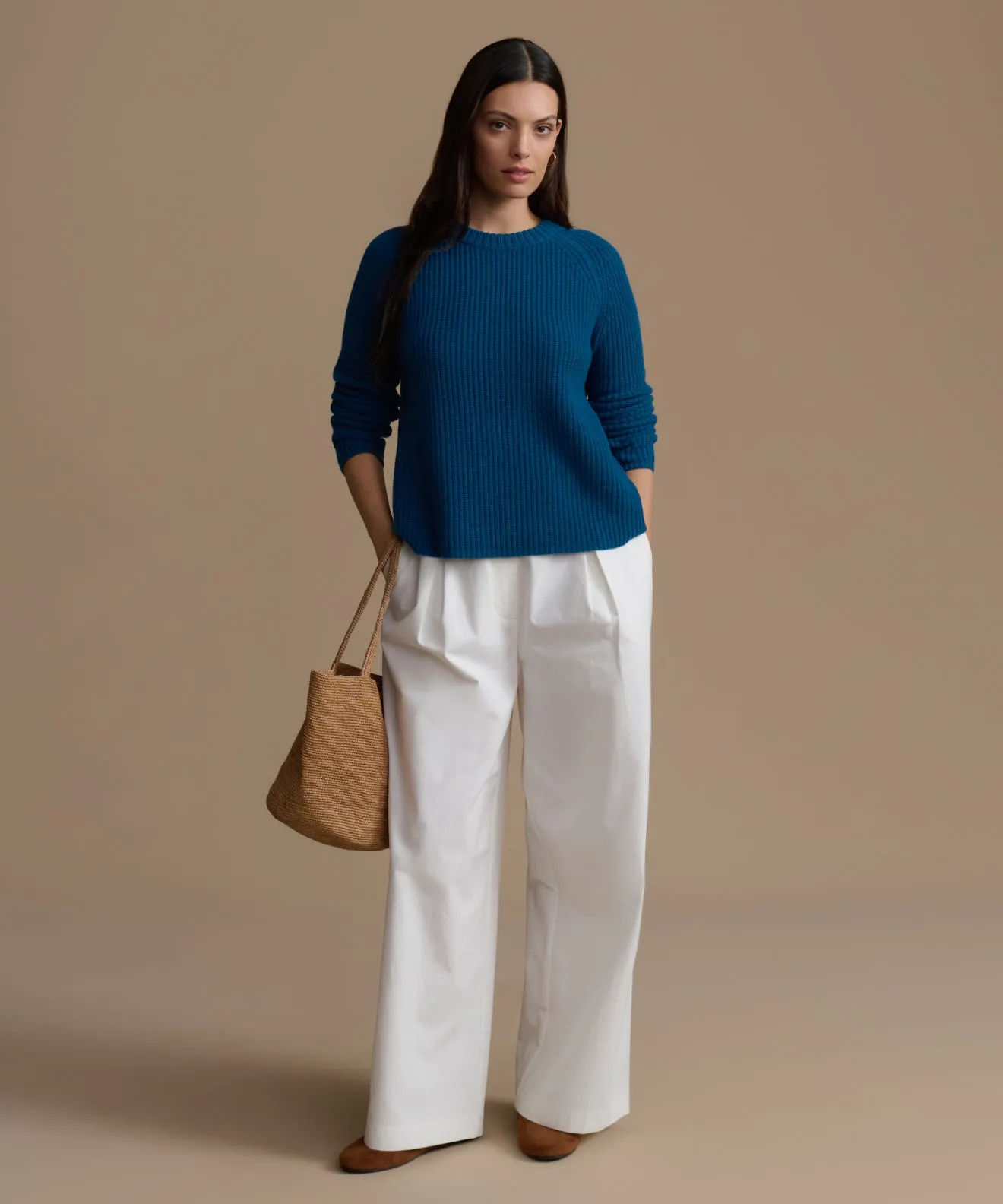 Cashmere Fisherman Sweater sold by Jenni Kayne