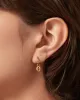 Single Monogram Huggie Earring - E sold by JENNY BIRD