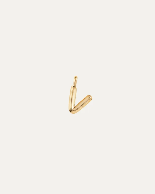 Monogram Pendant - V sold by JENNY BIRD