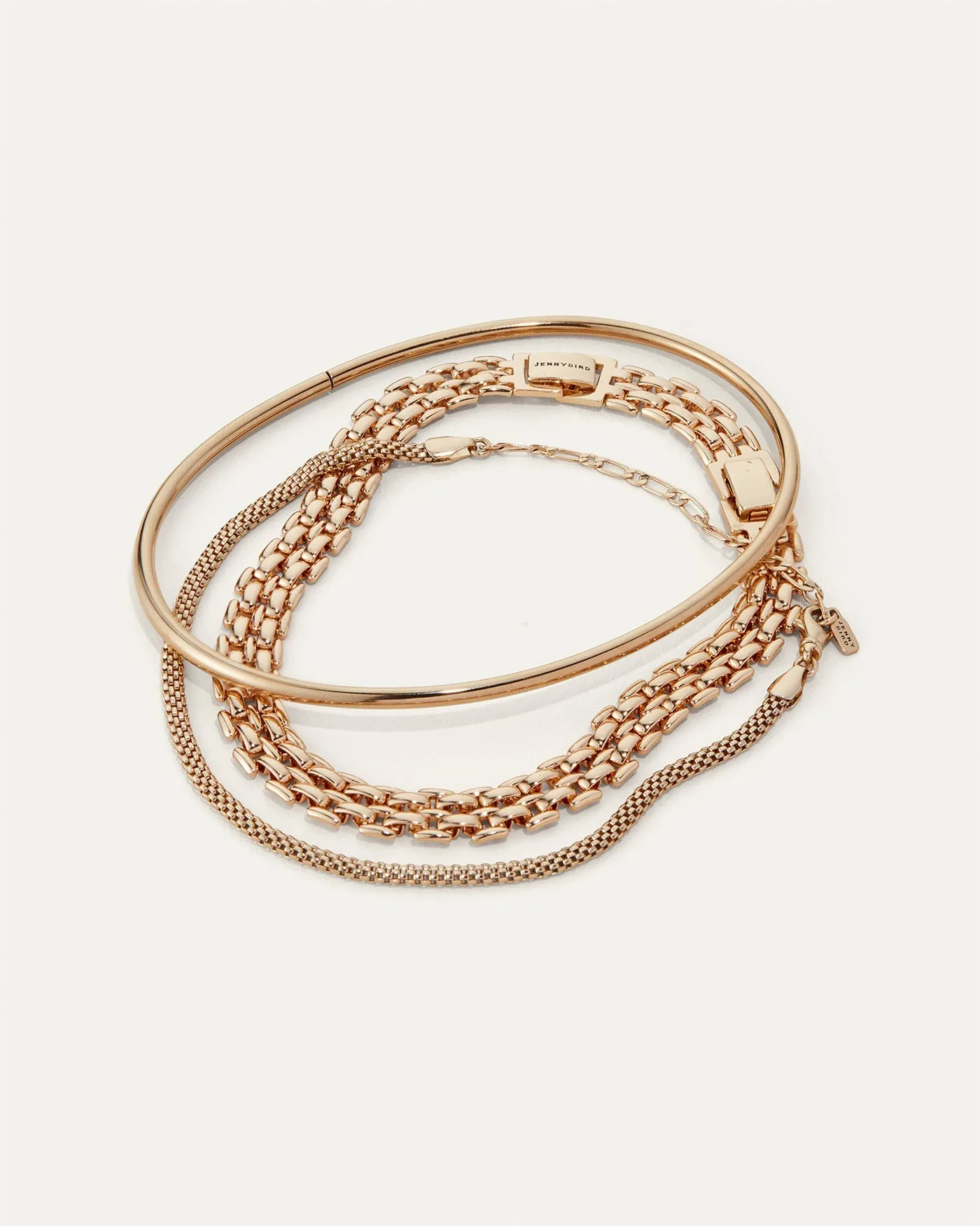 The Textured Anklet Stack sold by JENNY BIRD