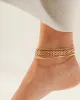 The Textured Anklet Stack sold by JENNY BIRD