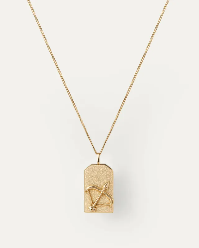 The Sagittarius Zodiac Pendant Necklace sold by JENNY BIRD