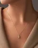 14K Gold Bubble Letter Necklace - T sold by JENNY BIRD