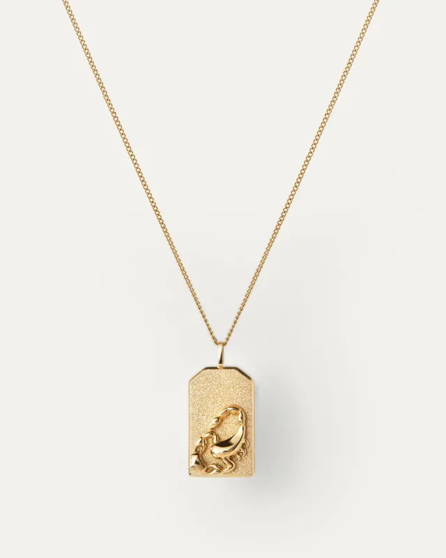 The Scorpio Zodiac Pendant Necklace sold by JENNY BIRD