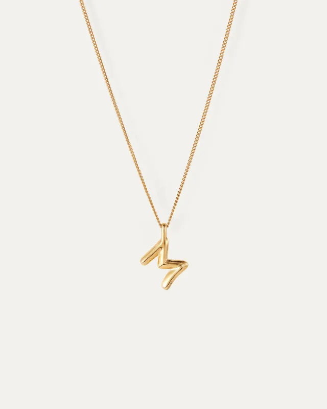 Monogram Necklace - M sold by JENNY BIRD