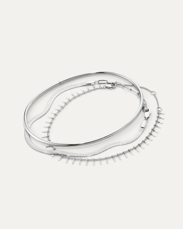 The Modern Anklet Stack sold by JENNY BIRD