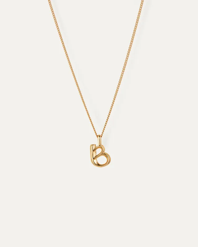 Monogram Necklace - B sold by JENNY BIRD