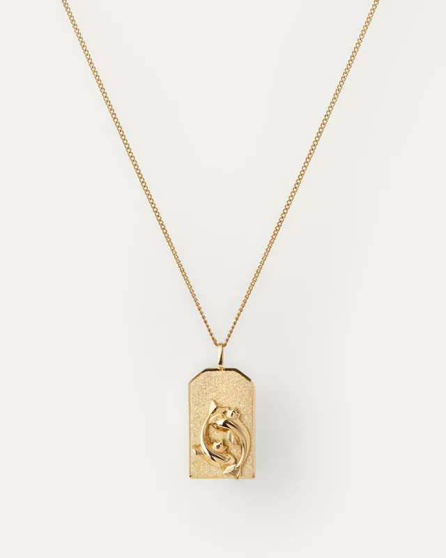 The Pisces Zodiac Pendant Necklace sold by JENNY BIRD
