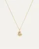 14K Gold Bubble Letter Necklace - C sold by JENNY BIRD
