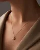 14K Gold Bubble Letter Necklace - V sold by JENNY BIRD
