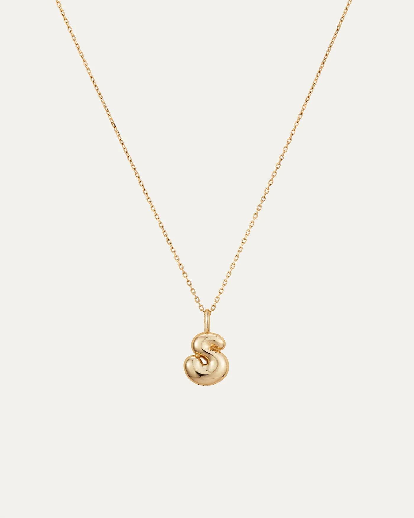 14K Gold Bubble Letter Necklace - S sold by JENNY BIRD