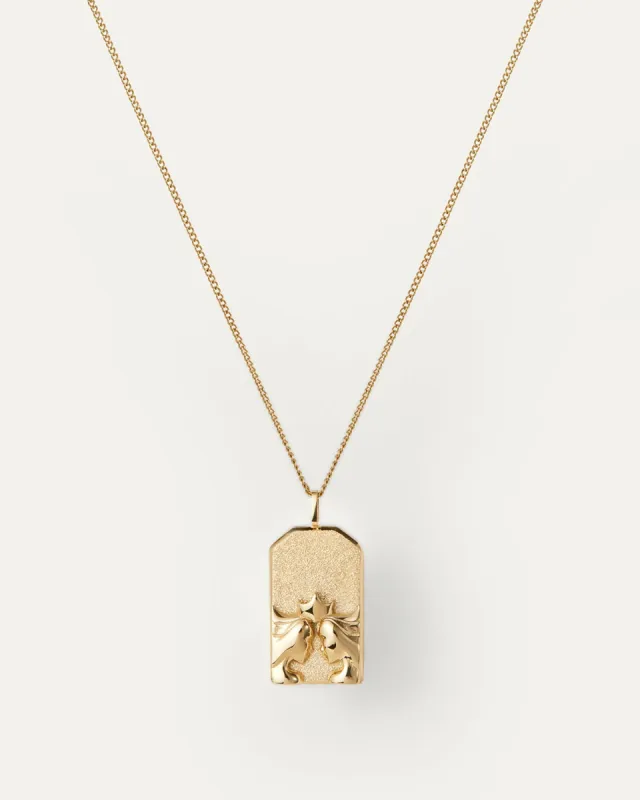 The Gemini Zodiac Pendant Necklace sold by JENNY BIRD
