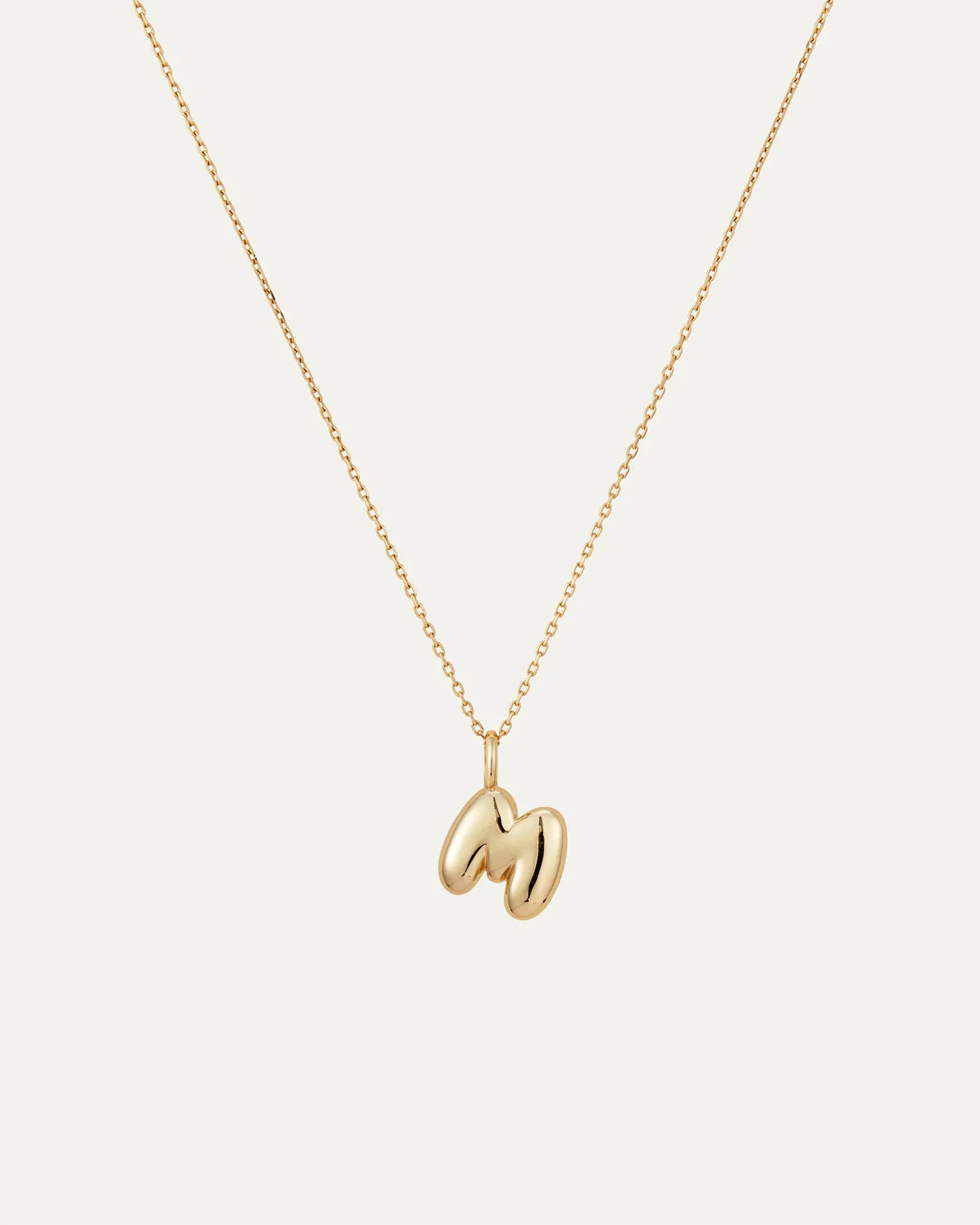 14K Gold Bubble Letter Necklace - M sold by JENNY BIRD