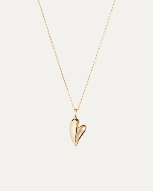 14K Gold Heart Pendant sold by JENNY BIRD