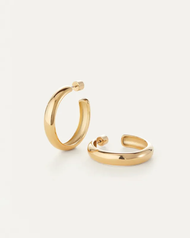 Staple Hoop Earrings - Large sold by JENNY BIRD